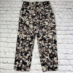 Anthropologie Cartonnier Floral Pull-On Pants